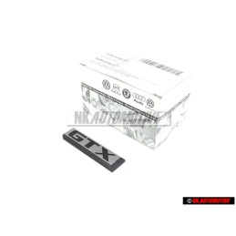 VW Originale GTX Posteriore Logo Emblema Scritta Argento Spazzolato - 533853690