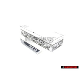 VW Originale GTD Lato Logo Emblema Simbolo Nero Cromo - 5G0853688N CMT