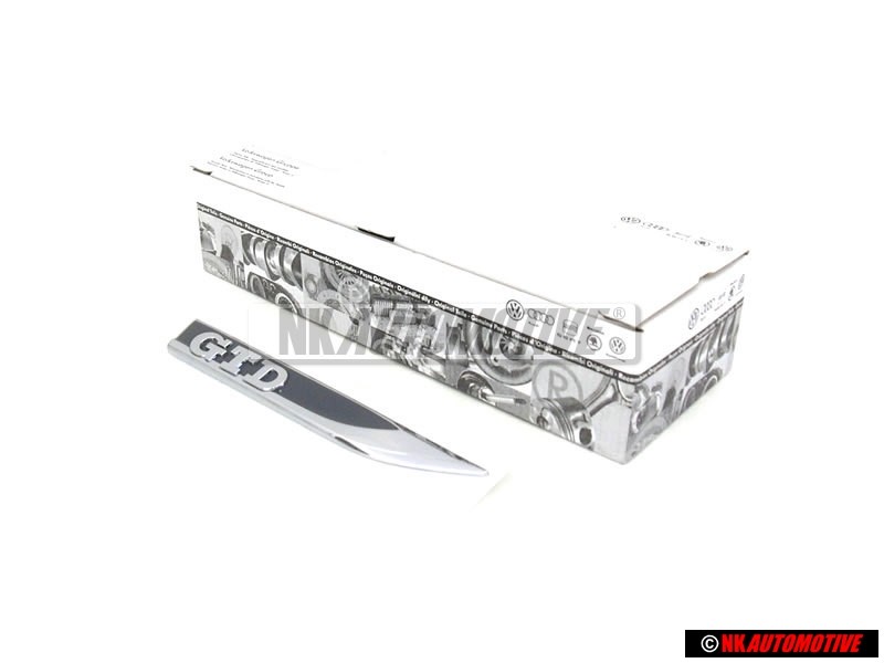 VW Originale GTD Lato Logo Emblema Simbolo Nero Cromo - 5G0853688P CMT