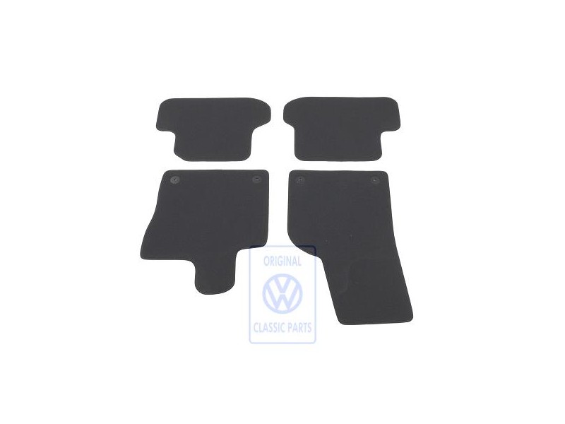VW Originale 1 Set Di Tappetini Nero Titanio/Nero/Sioux - 5C1863011E AMQ