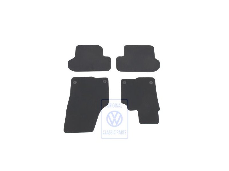 VW Originale 1 Set Di Tappetini Nero Titanio/Artgrey - 5C2863011D ISR