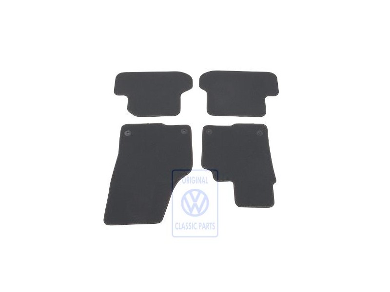 VW Originale 1 Set Di Tappetini Nero Titanio/Orange - 5C2863011D KMX