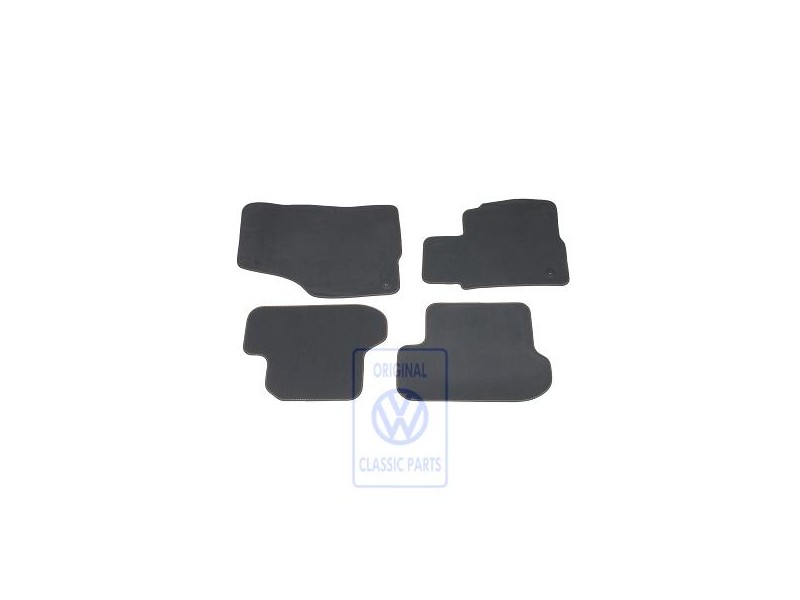 VW Originale 1 Set Di Tappetini Platino/Grigio Flanella - 5C2863011D KXX