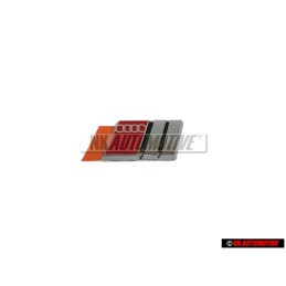 Audi Originale S2 Volante Placca Logo Emblema Simbolo Cromo Rosso - 893419685