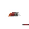 Audi Originale S2 Volante Placca Logo Emblema Simbolo Cromo Rosso - 893419685