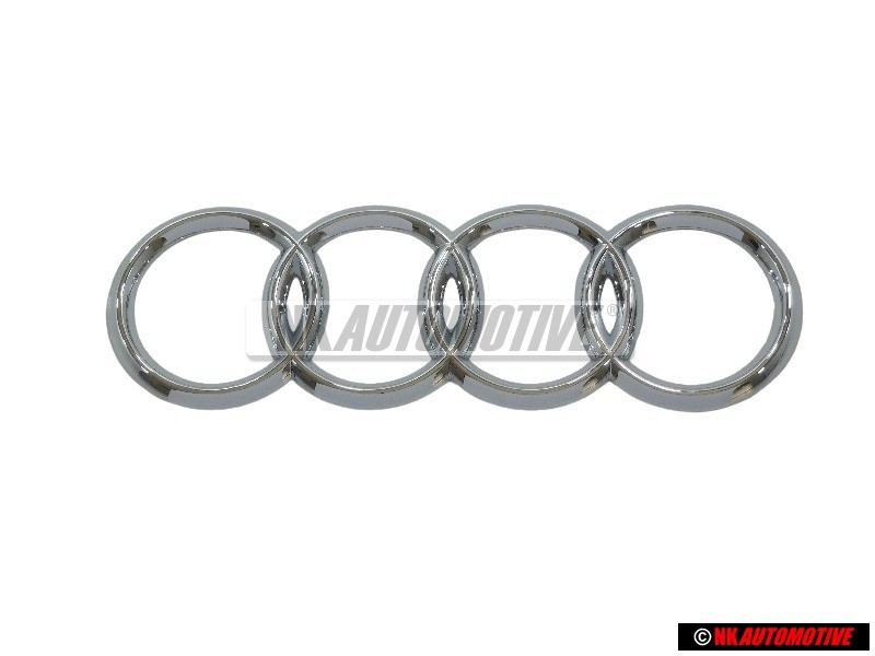 Audi Originale Anelli Posteriore Logo Emblema Simbolo Cromo - 4B9853742 2ZZ