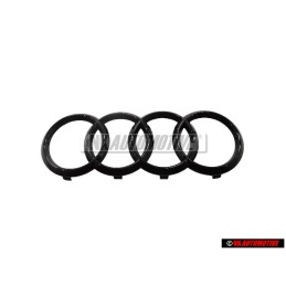 Audi Originale Anelli Fronte Logo Emblema Simbolo Nero - 4K8853605 T94
