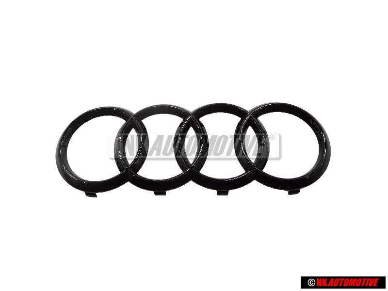 Audi Originale Anelli Fronte Logo Emblema Simbolo Nero - 4K8853605 T94