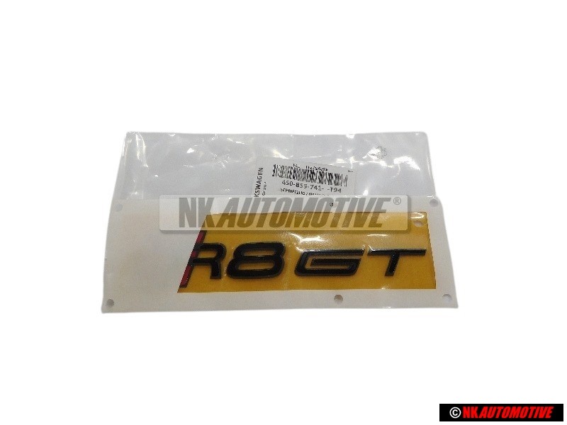 Audi Originale R8 GT Posteriore Logo Emblema Scritta Nero Rosso - 4S0853741 T94