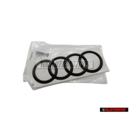 Audi Originale Anelli Posteriore Logo Emblema Simbolo Nero - 4H0853742H T94