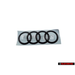 Audi Originale Anelli Posteriore Logo Emblema Simbolo Nero - 8X0853742B T94