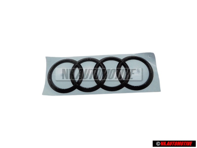 Audi Originale Anelli Posteriore Logo Emblema Simbolo Nero - 8X0853742B T94