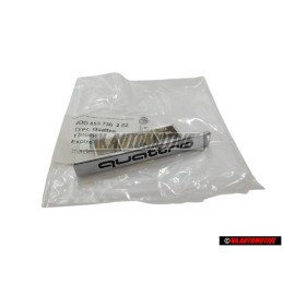 Audi Originale QUATTRO Fronte Logo Emblema Scritta Cromo - 4D0853736 2ZZ