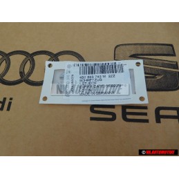 Audi Originale 3.7 Posteriore Logo Emblema Scritta Cromo - 4B0853743M 2ZZ