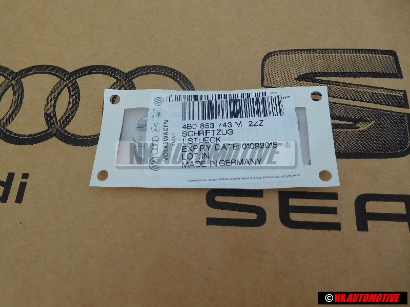 Audi Originale 3.7 Posteriore Logo Emblema Scritta Cromo - 4B0853743M 2ZZ