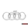 Audi Originale Anelli Fronte Logo Emblema Simbolo Cromo - 4E0853605AA2ZZ