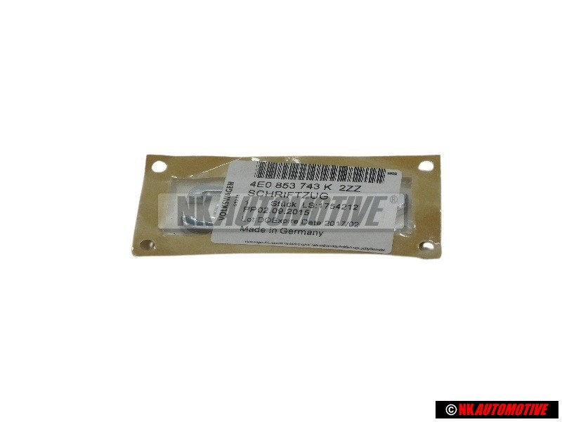 Audi Originale 3.7 Posteriore Logo Emblema Scritta Cromo - 4E0853743K 2ZZ