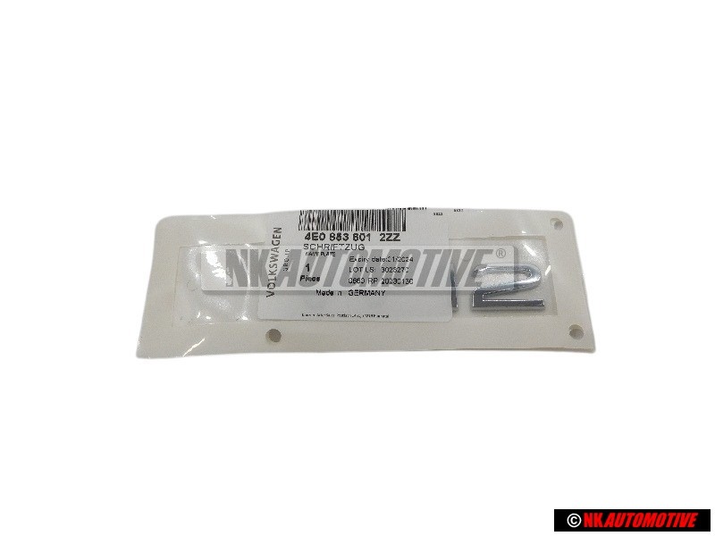 Audi Originale W12 Posteriore Logo Emblema Scritta Cromo - 4E0853601 2ZZ