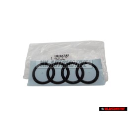 Audi Originale Anelli Posteriore Logo Emblema Simbolo Nero - 4N0853742A T94