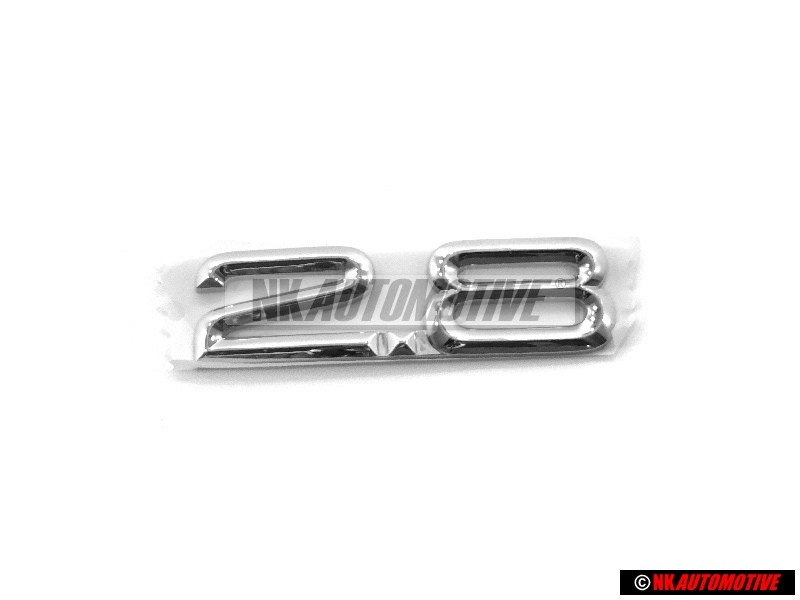 Audi Originale 2.8 Posteriore Logo Emblema Scritta Cromo - 4A5853743M 2ZZ