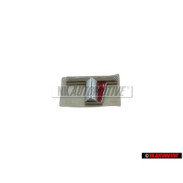 Audi Originale T Posteriore Logo Emblema Scritta Cromo Rosso - 8D0853737E 2ZZ