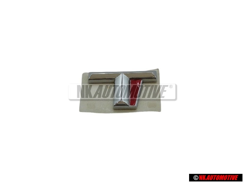 Audi Originale T Posteriore Logo Emblema Scritta Cromo Rosso - 8D0853737E 2ZZ