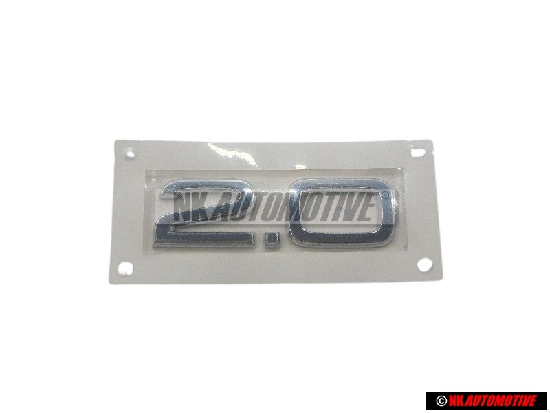Audi Originale 2.0 Posteriore Logo Emblema Scritta Cromo - 8E0853743C 2ZZ