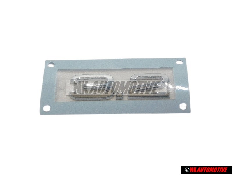 Audi Originale 3.2 Posteriore Logo Emblema Scritta Cromo - 8P0853743D 2ZZ