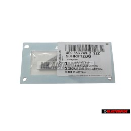 Audi Originale 4.2 Posteriore Logo Emblema Scritta Cromo - 4F0853743D 2ZZ