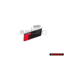 Audi Originale S6 Fronte Logo Emblema Scritta Nero Rosso - 4F0853736F T94