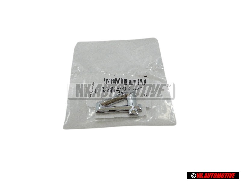 Audi Originale Posteriore Logo Emblema Scritta Cromo - 8D5853741A 2ZZ