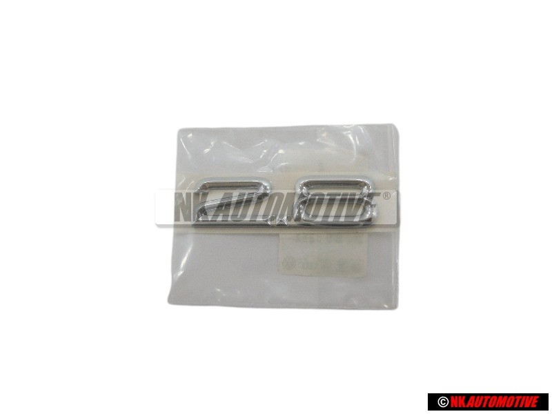 Audi Originale 2.8 Posteriore Logo Emblema Scritta Cromo - 8D5853743E 2ZZ