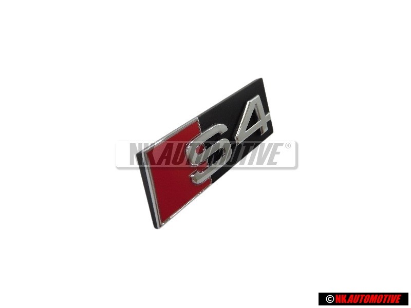 Audi Originale S4 Fronte Logo Emblema Scritta Nero Cromo Rosso - 8E0853736D 2ZZ