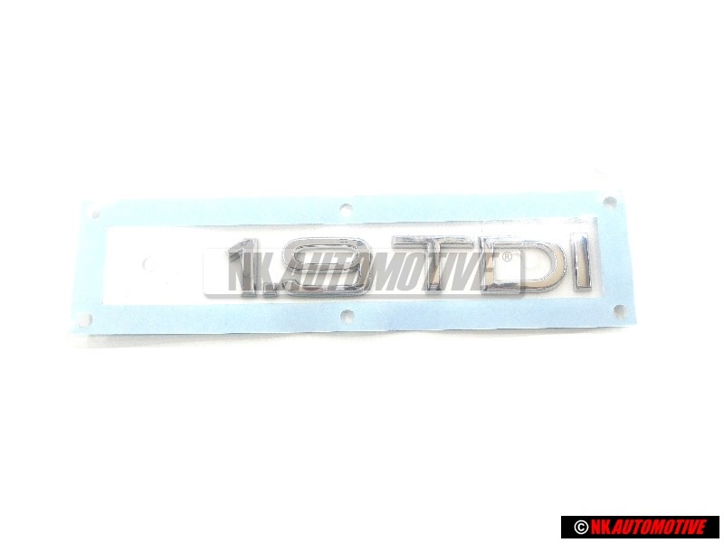 Audi Originale 1.9 TDI Posteriore Logo Emblema Scritta Cromo - 8H0853743D 2ZZ