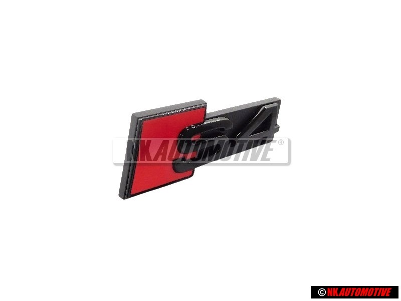 Audi Originale S4 Fronte Logo Emblema Scritta Nero Rosso - 8W0853736F T94