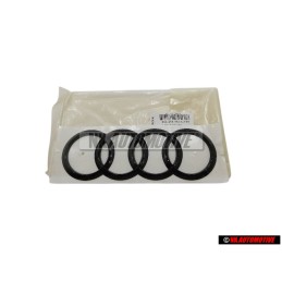 Audi Originale Anelli Posteriore Logo Emblema Simbolo Nero - 8Y5853742A T94