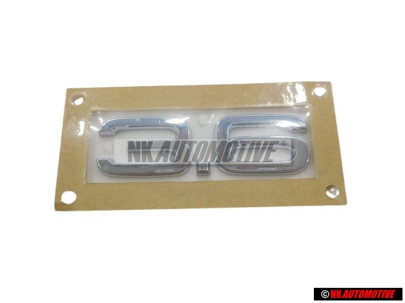 Audi Originale 3.6 Posteriore Logo Emblema Scritta Cromo - 4L0853743A 2ZZ
