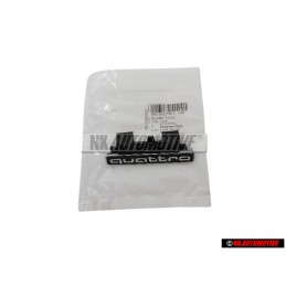 Audi Originale QUATTRO Fronte Logo Emblema Scritta Nero Cromo - 8R0853736E T94