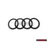 Audi Originale Anelli Fronte Logo Emblema Simbolo Nero - 80A853605C T94