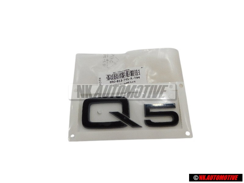 Audi Originale Q5 Posteriore Logo Emblema Scritta Nero - 8R0853741A T94