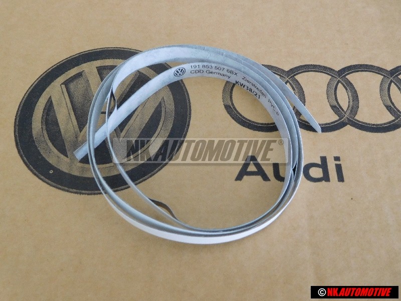 VW Originale Stris. Ornament. Per Parafango Nero Satinato - 191853507 6BX