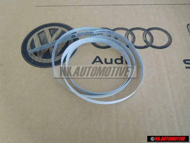 VW Originale Stris. Ornament. Per Parafango Nero Satinato - 191853508 6BX