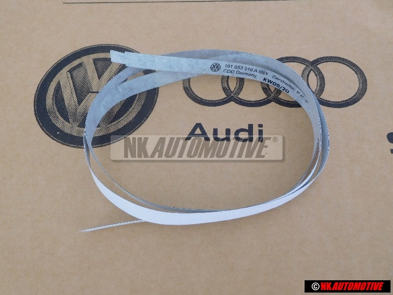 VW Originale Striscie Ornamentali Per Porta Nero Satinato - 191853516A 6BX