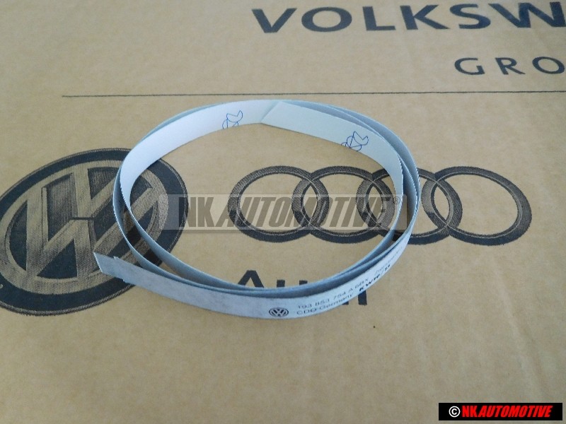 VW Originale Striscie Ornamentali Per Porta Nero Satinato - 193853754A 6BX