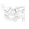 VW Originale Guarnizione Per Cristallo Porta Fisso - 251837625