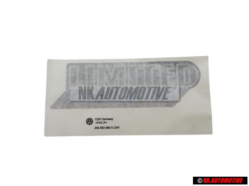 VW Originale Scritta Pellicola Nero/Cromo/Rosso/Blu - 255853689S CHY