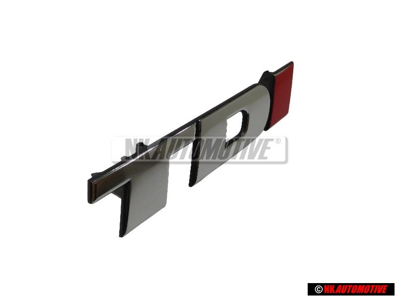 VW Originale TDI Fronte Logo Emblema Scritta Cromo Rosso - 2D0853679B EQW