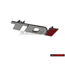 VW Originale TDI Fronte Logo Emblema Scritta Cromo Rosso - 2D0853679B EQW