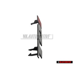VW Originale TDI Fronte Logo Emblema Scritta Cromo Rosso - 2D0853679B EQW