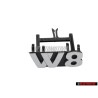 VW Originale W8 Fronte Logo Emblema Scritta Cromo - 3B0853679A PWV